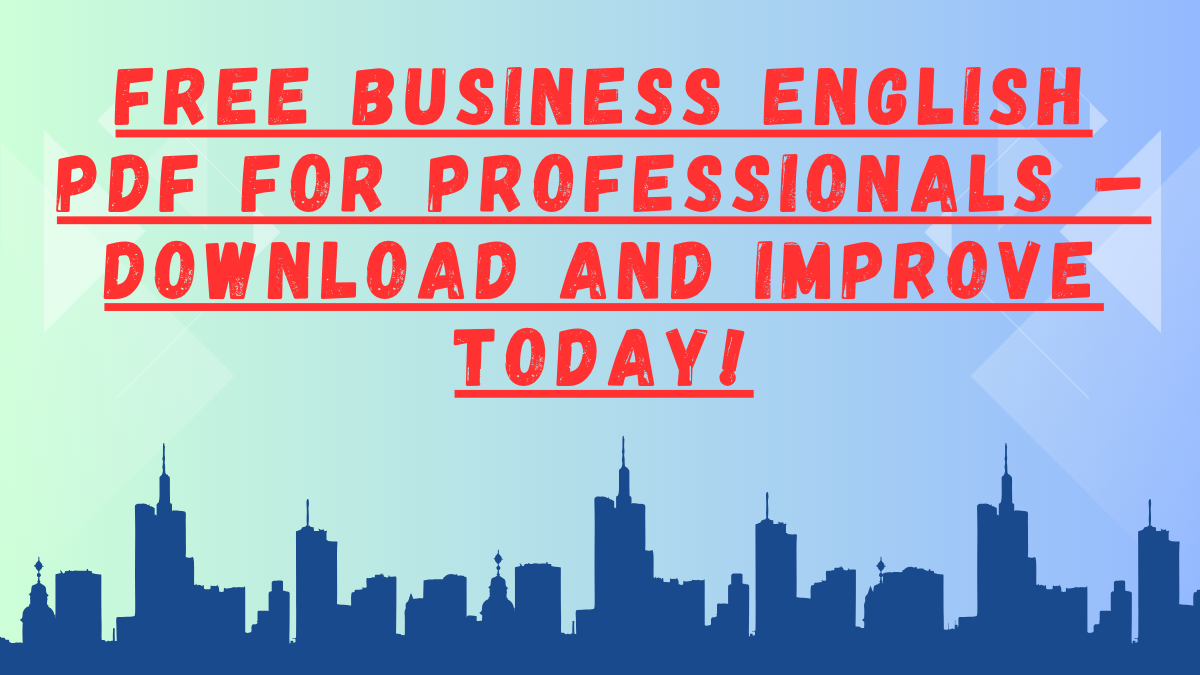 Improve your career with better English communication